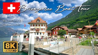 Brienzersee Boat Tour Switzerland 8K 🇨🇭 [upl. by Gelasias296]