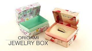 折り紙ジュエリーボックス💍Origami Jewelry Box [upl. by Biddy591]