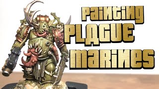 How to Paint Plague Marines  Warhammer 40k [upl. by Ocirled]