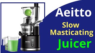 Aeitto Slow Masticating Juicer Machine amp Assemble Guide  Aeitto Cold Press Juicer [upl. by Keene]