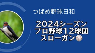 笑える！？プロ野球12球団 2024シーズンスローガン一覧！ [upl. by Mussman]