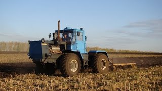 T150 plowing  Трактор ХТЗ Т150К вспашка [upl. by Newel]