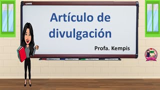 Artículo de divulgación [upl. by Liane63]