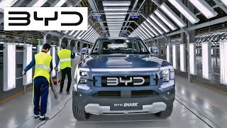 BYD SHARK Production in China at BYDs World Class Factory [upl. by Oluas]