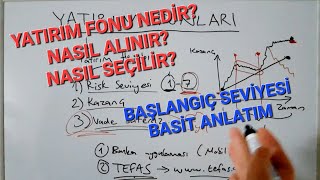 Yatırım Fonu Nedir Nasıl Alınır BASİT Anlatım [upl. by Llerraj]