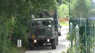 Jules AEC Militant MK1 negotiates the entrance to the War and Peace Show 2009 [upl. by Leakcim]