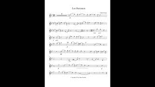 Les Berceaux  Gabriel Fauré Backing Track amp Sheet Music [upl. by Garvey880]