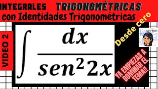 Integrales Trigonométricas usando Identidades [upl. by Dorin806]