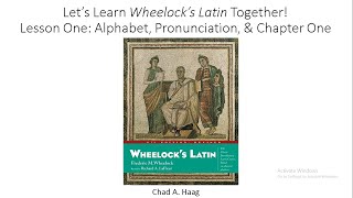 Lets Learn Wheelocks Latin Together Lesson 1 [upl. by Benton]