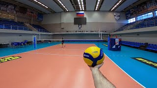 Волейбол от первого лица  VOLLEYBALL FIRST PERSON TRAINING  ZENIT ST PETERSBURGLIBERO56 episode [upl. by Adnoyek]