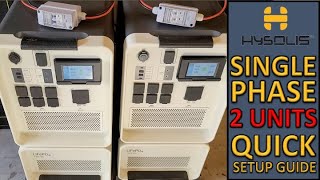 Apollo 5K Setup Guide for SINGLE Phase with Two Units 6kw Output [upl. by Sunil]