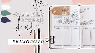 Bullet Journal Weekly Spread Ideas bujoinspo [upl. by Rollecnahc]