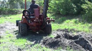 2006 Ditch Witch RT40 trencher test [upl. by Ajoop912]