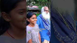 Isha Home School Student Gets a Hug from Sadhguru [upl. by Inait82]