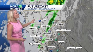 Northern California forecast Where to expect possible showers on Wednesday [upl. by Ebeohp]