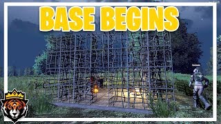 First Steps of Base Building  7 Days to Die Alpha 173 Multiplayer Gameplay Part 19 [upl. by Quintina]