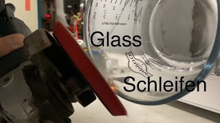 Glass Schleifen Gefäß Vase Entgraten Kante brechen abrunden [upl. by Atinhoj]