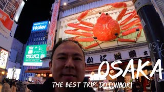 Osaka Street Food Gem around Dontoburi [upl. by Willabella311]