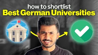 How to SHORTLIST Universities for Germany  FeesLanguageEligibility [upl. by Amling]