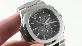 Patek Philippe Nautilus Travel Time Chronograph 59901A001 Luxury Watch Review [upl. by Ycram]