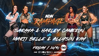 WWE 2K24 Saraya amp Harley Cameron Vs Marti Belle amp Allysin Kay  AEW Rampage 91324 [upl. by Willcox727]