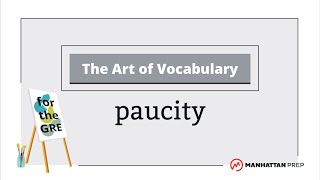 The Art of Vocabulary Paucity  GRE Vocab [upl. by Newell]