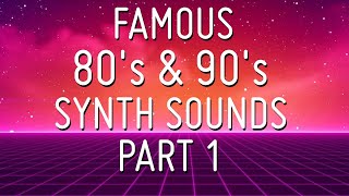 Famous synth sounds of the 80s and 90s Part 1 CMI Yamaha DX7 Korg M1 Roland D50 TX81Z [upl. by Eeliah591]