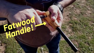 How to make a Firesteel with a Fatwood handle [upl. by Enyalaj]