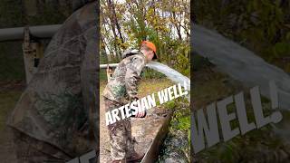 Artesian well in Oklahoma wellwater artesianwell hunting season [upl. by Boorer494]