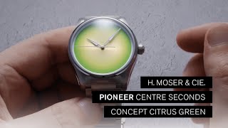 Review by Andrew Morgan  Pioneer Centre Seconds Concept Citrus Green  H Moser amp Cie [upl. by Mencher]