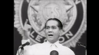 Diosdado Macapagal speaks at the American Legion Convention 1960 [upl. by Clovah]