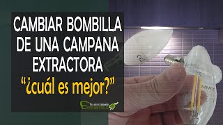 Cómo reemplazar la bombilla de una campana extractora [upl. by Eenahpets]