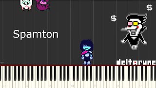 Spamton Deltarune Chapter 2 piano tutorial [upl. by Lecroy]