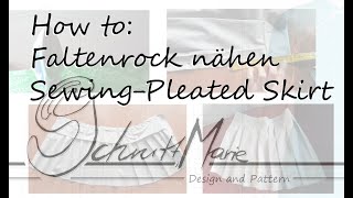 How to Faltenrock Sewing a pleated skirt [upl. by Arais]