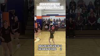 PIAA VOLLEYBALL Mountain View 3 Northeast Bradford 2  Highlights [upl. by Ware]