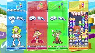 Puyo Puyo Tetris  Ess and Amitie VS Draco and Arle [upl. by Cummings35]