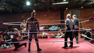 Squared Circle Pro  TJ Slater vs Jastin Taylor and Marquise Jackson [upl. by Latrice]