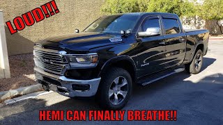 2019 ram 1500 AFE Power long tube headers ypipes ram with headers afe long tube headers lifted ram [upl. by Nilrev]