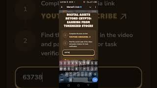 Digital Assets Beyond Crypto Earning from Tokenized Stocks Video Code [upl. by Ecnarrat]