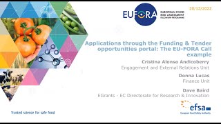 Applications through the Funding amp Tender opportunities portal The EUFORA Call example [upl. by Nnahaid]