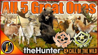 Great One Compilation  ALL 5 Great One Species in theHunter Call of the Wild [upl. by Anneehs507]