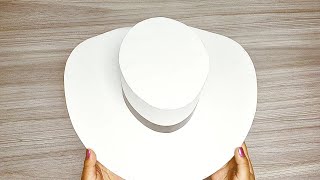 Como hacer sombrero de Cartón cartulina Fácil DIY Papel [upl. by Adnawat]