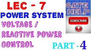 lec7 voltage or reactive power control 4 [upl. by Rehtnug]