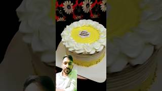 youtubeshortviral yellowcake cake birthdaycakedecora [upl. by Assennej]