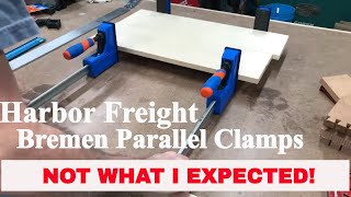 Harbor Freight Bremen kbody parallel clamp review  compare to Bessey [upl. by Enyleve974]