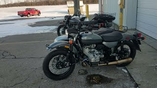 2020 Ural Motorcycle Cold Start Gen2 vs Gen1 [upl. by Airemaj]