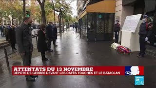 Attentats du 13Novembre 2015  les noms des victimes égrenés devant le Bataclan [upl. by Ahcila387]