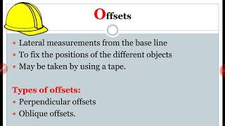 Offsets and its types in chain and tape survey in hindi [upl. by Maryellen446]