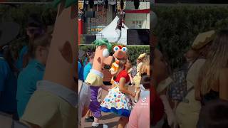 ✨🌞 A Phineas and Ferb dance party to kick off the summer ✨ phineasandferb disneyworld disney [upl. by Leasa]