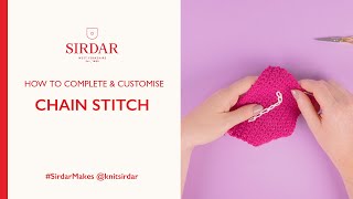 How To Customise Chain Stitch [upl. by Aihtnic]